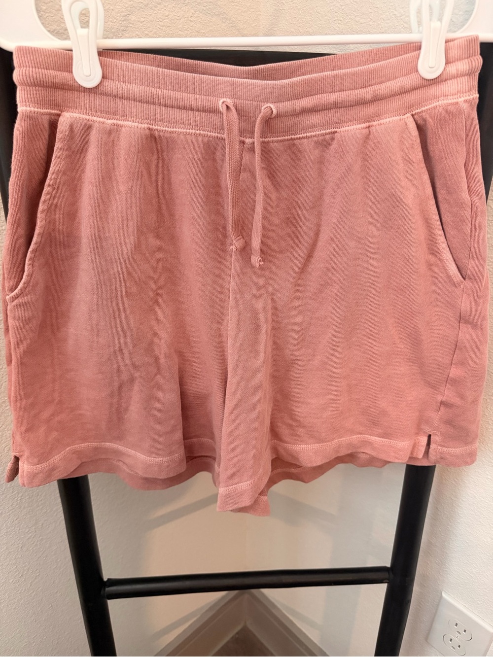 Old Navy Mauve Terry Cloth Drawstring Shorts